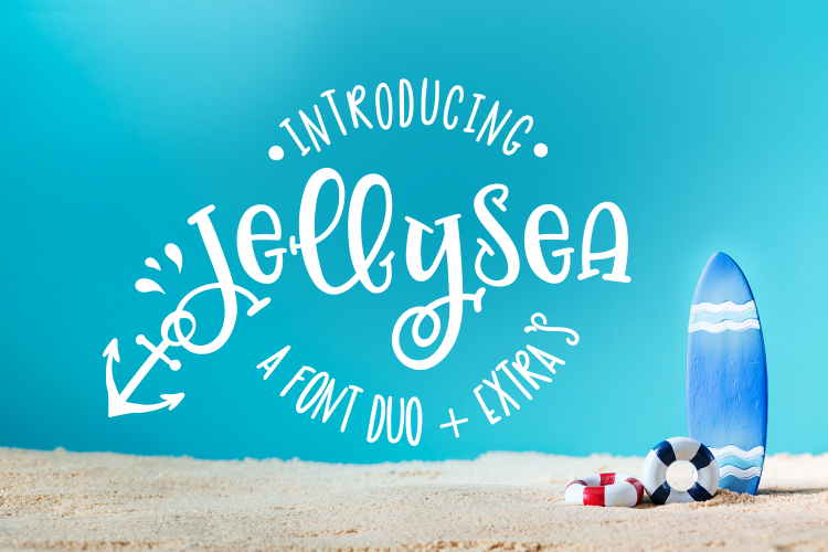 Jellysea - Font Duo + Summer Doodles