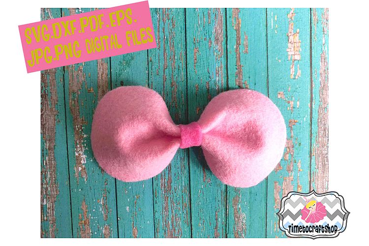 Pinch Center Hair Bow Template Felt Hair Bow