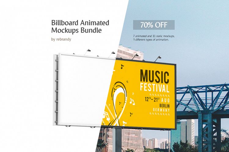 Billboard Animated Mockups Bundle