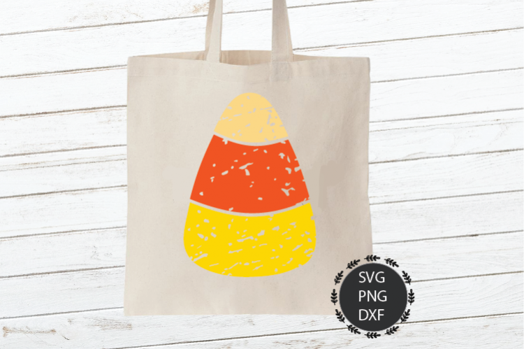 Candy Corn Distressed Svg, Png, Dxf