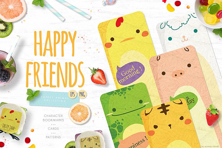 Happy Friends - cute animal
