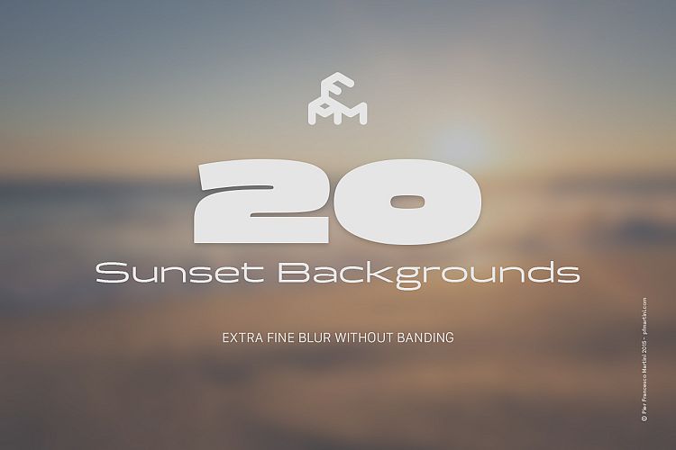 20 Blurred Sunset (Backgrounds)