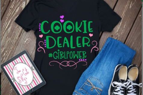 Girl scouts svg, cookie dealer svg, girl power svg, girl svg