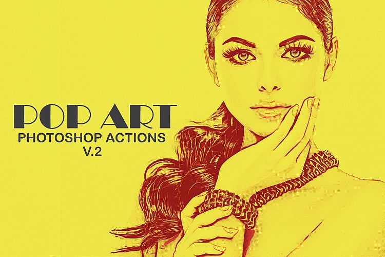 20 Pop Art Photoshop Actions Ver. 2