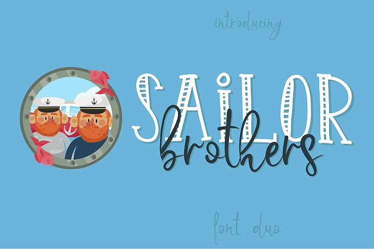 Sailor Brothers Font Duo