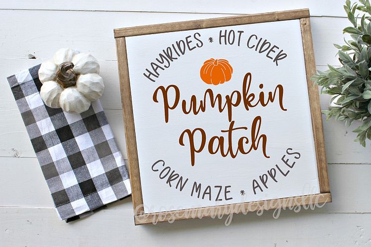 Pumpkin Patch Sign SVG
