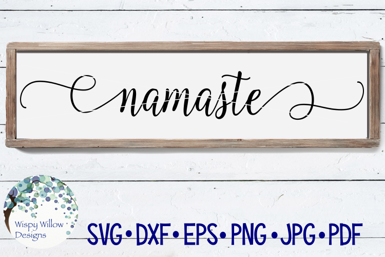 Namaste Sign SVG