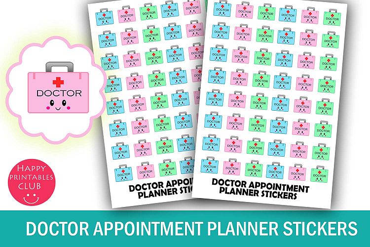 Doctor Appointment Planner Stickers- Doctor Bag Stickers