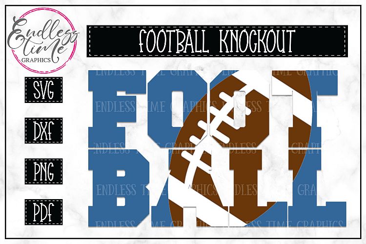 Football In Football Knockout SVG Cut File