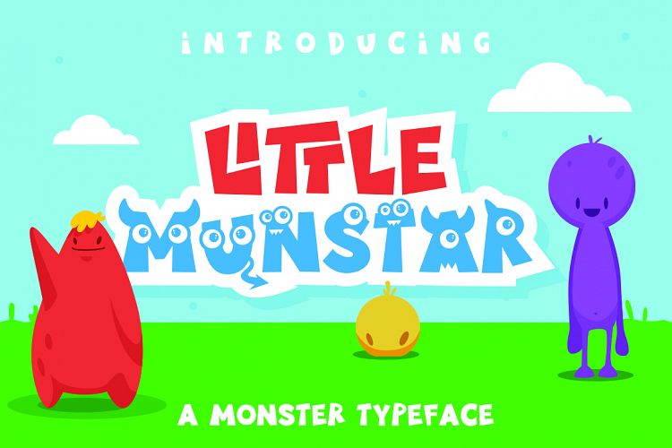 Little Munstar - A Monster Font