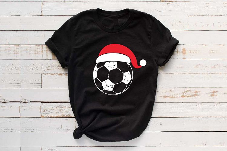 Santa Soccer Hat Christmas svg Elf sweater tackle 1044s
