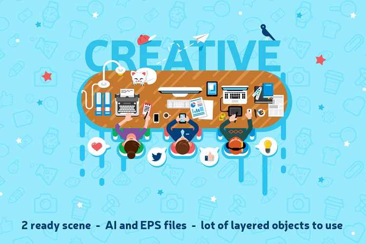 Office Workspace Scene Creator