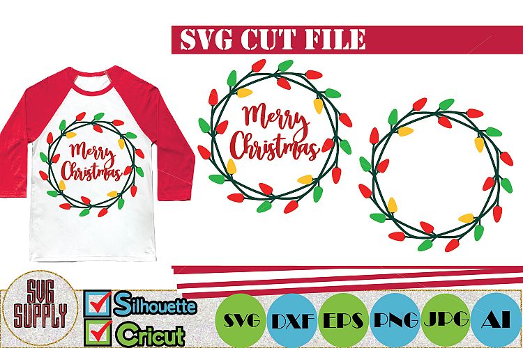 Christmas Lights SVG Cut File