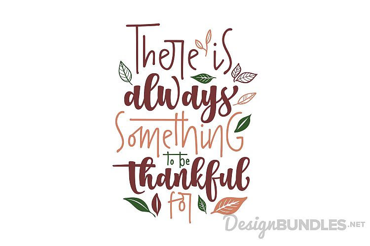 There is always something to be thankful for