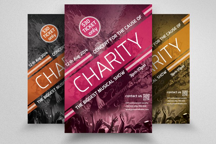 Charity Concert Flyer Template