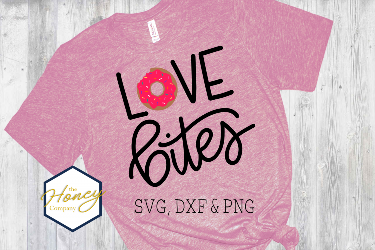 Download Love Bites SVG PNG DXF Funny Hand Lettered Valentine File