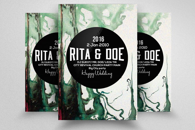 Wedding Invitation Flyer