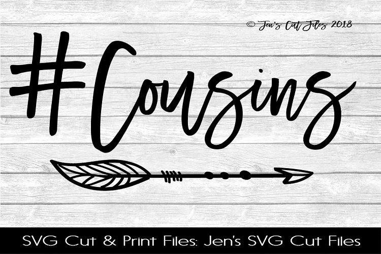 Cousins Hashtag SVG Cut File