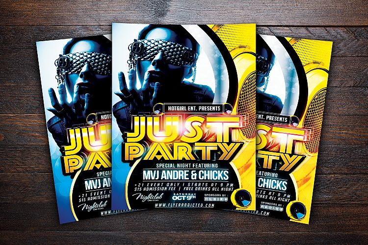 Just Party Flyer