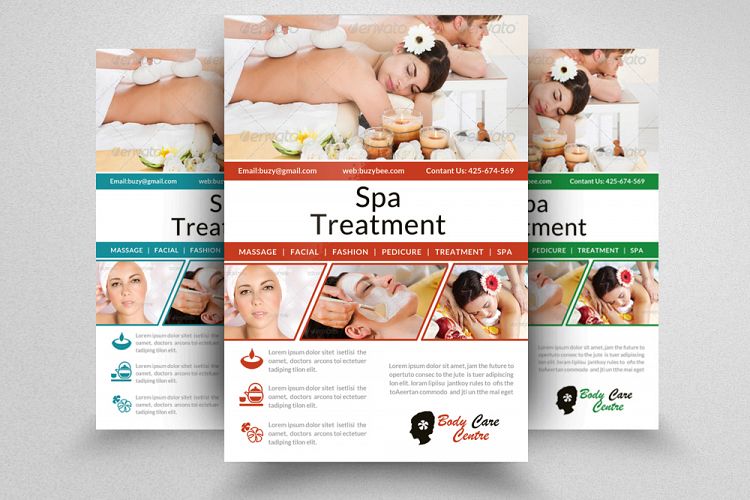 Spa   Skin Care Treatment Flyer