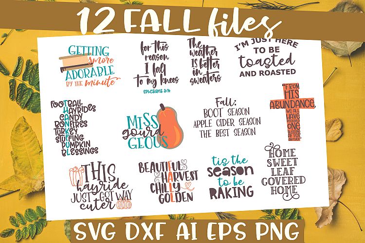 Fall Season Bundle SVG Set