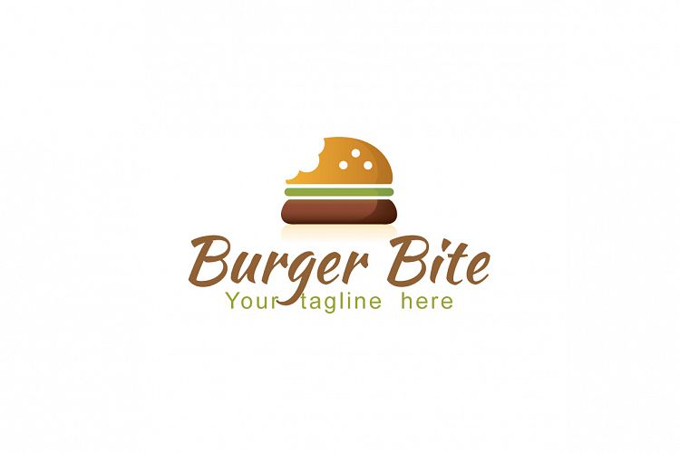 Burger Bite Fast Food Logo Design Template