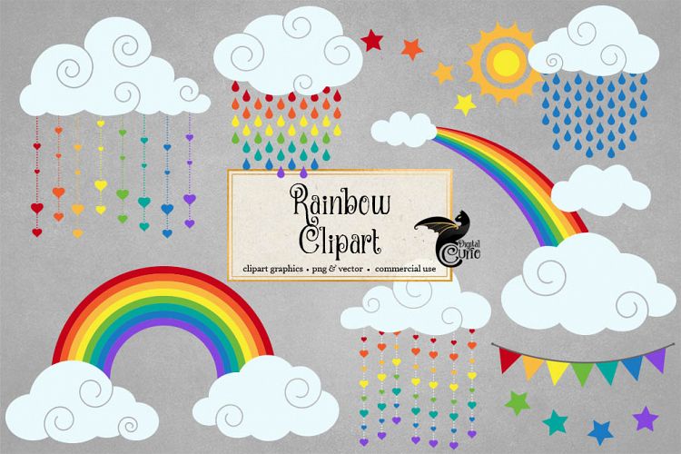 Vector Rainbow Clipart