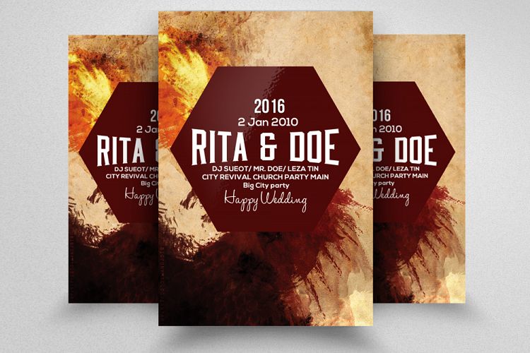 Wedding Invitation Flyer