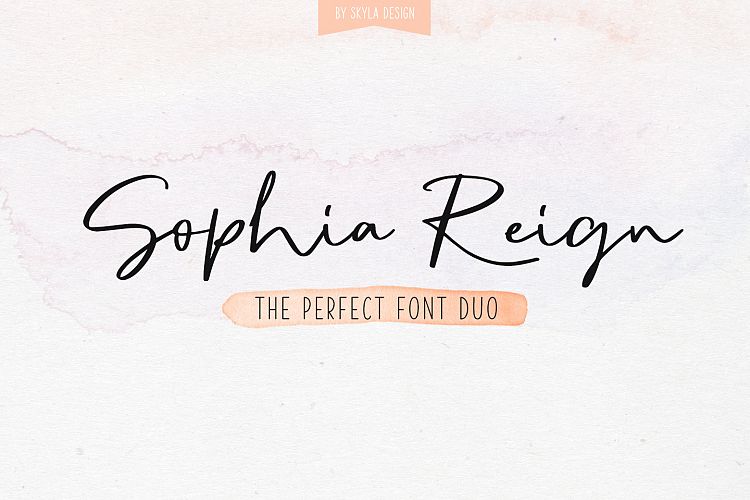 Signature font duo Sophia Reign