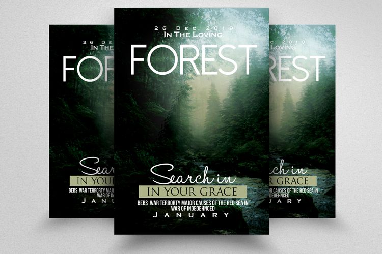 Forest Party Flyer Template