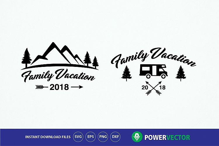 Download Family Vacation Vector Design - Svg, Dxf, Eps, Png Cut Files (108724) | SVGs | Design Bundles