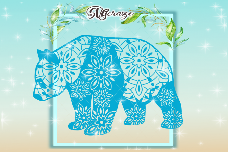 Panda SVG, Panda Mandala, Svg Files, Mandala SVG, Panda Zentangle, Wall Art, Panda shirt, Panda Decal, Panda Cut File, Panda