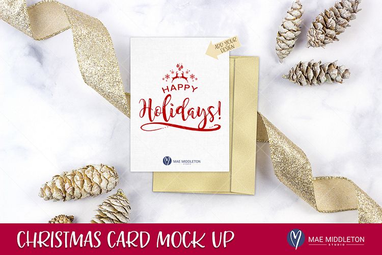 Holiday / Christmas Card / Stationery Mock Up