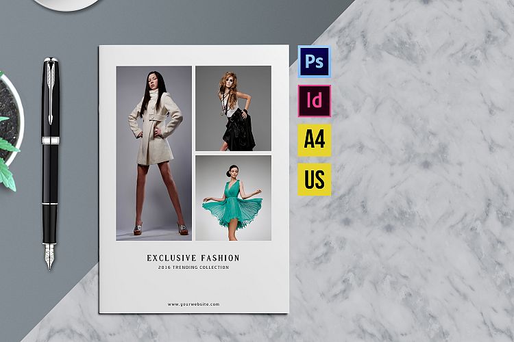 Minimal Fashion Product Display Brochure/Catalog 