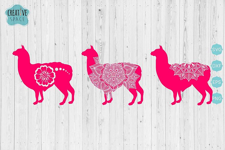 Llama Mandala svg