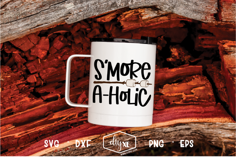 Download S'more A-Holic - A Camping SVG Cut File