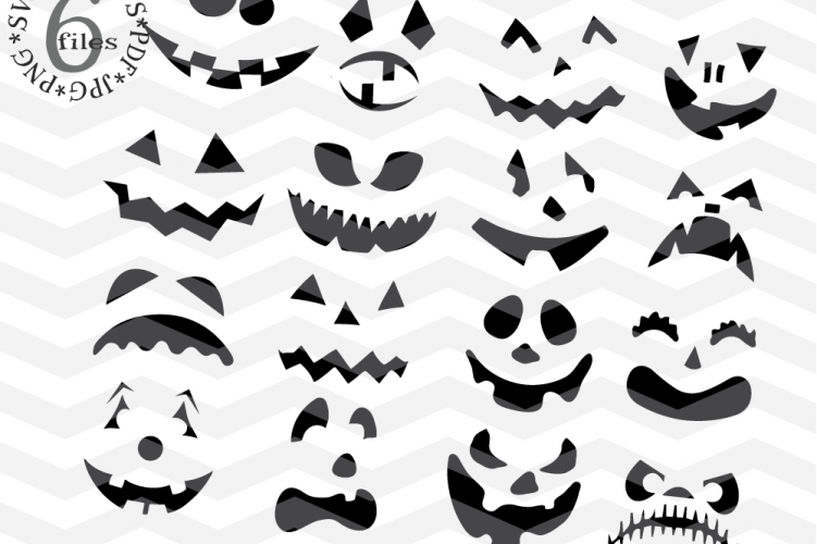 Pumpkin Faces Svg Spooky Faces Cutting Files 16 Pumpkin 39978 Svgs Design Bundles