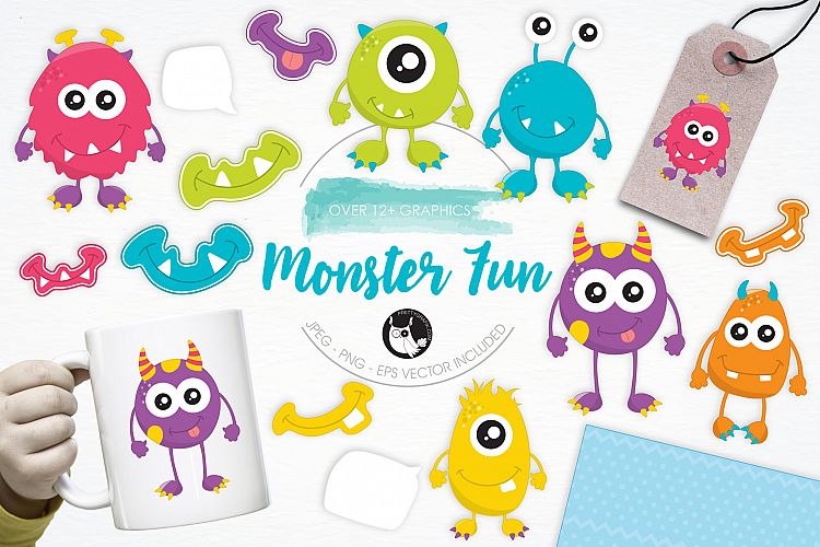 Monster Fun graphics and illustrations