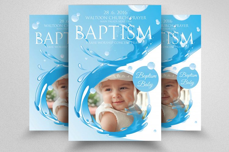Baby Baptism Flyer
