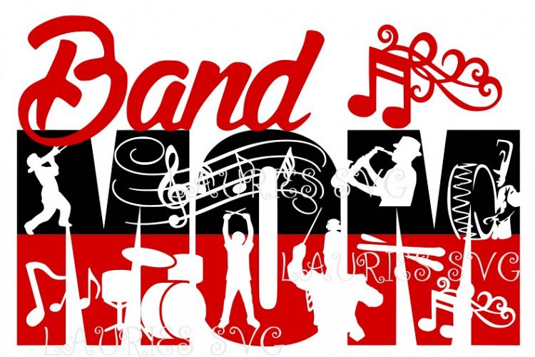 BAND MOM SVG,EPS,DXF,PNG,JPG
