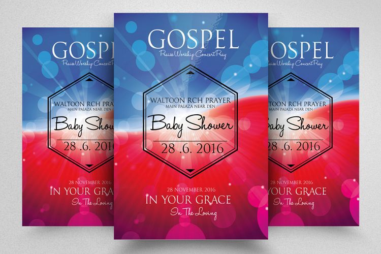 Baptism Sunday Church Flyer Template