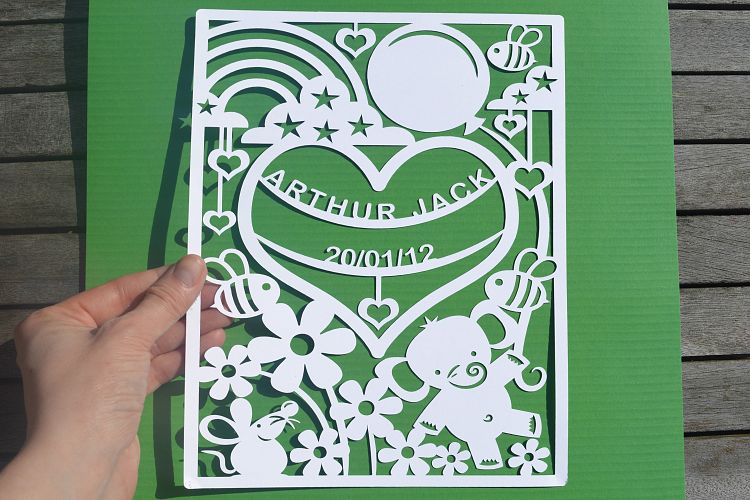 Elephant paper cut SVG  DXF  EPS files
