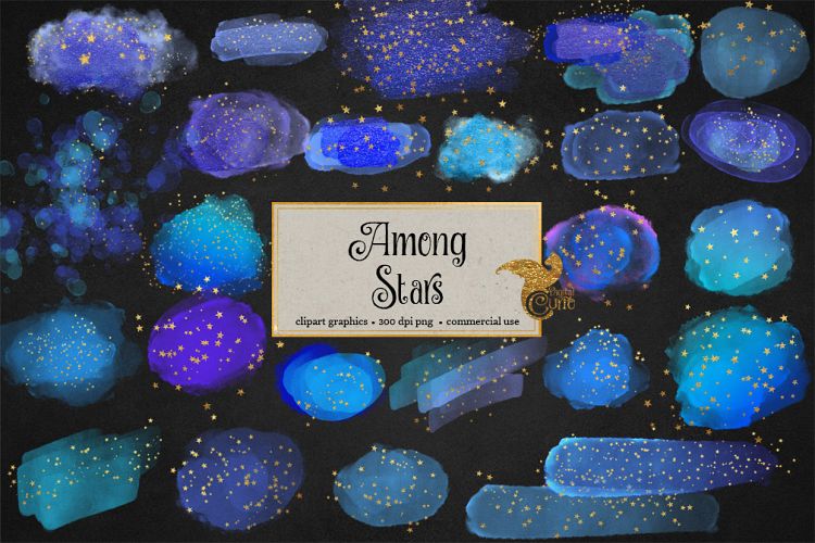 Among Stars Clipart