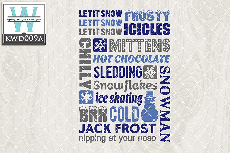 Winter SVG - Winter Subway Art