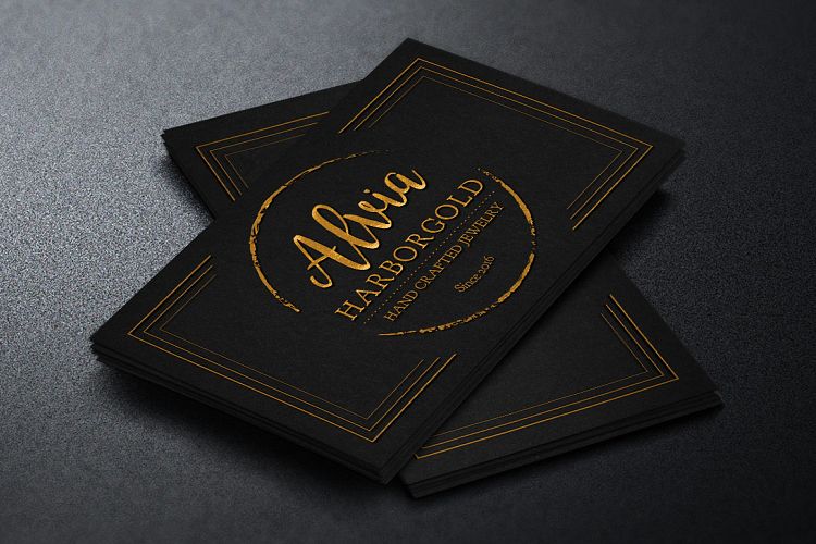 Jewelry Store Business Card Photoshop Template