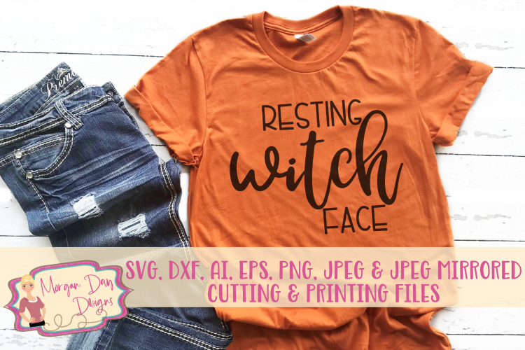 Resting Witch Face SVG, DXF, AI, EPS, PNG, JPEG