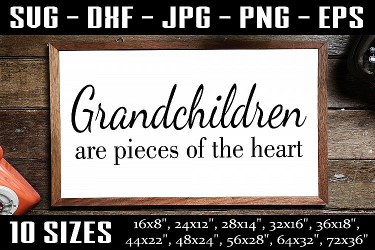 Download Grandchildren Sign, Grandma SVG, Sign For Grandparents SVG
