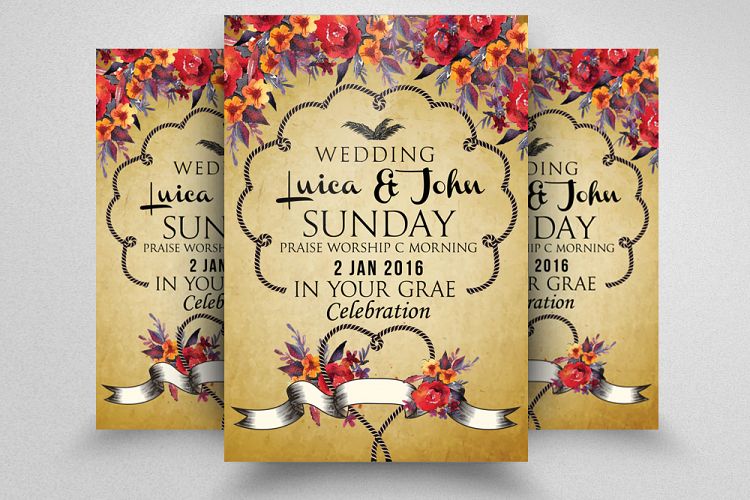 Wedding Invitation Flyer