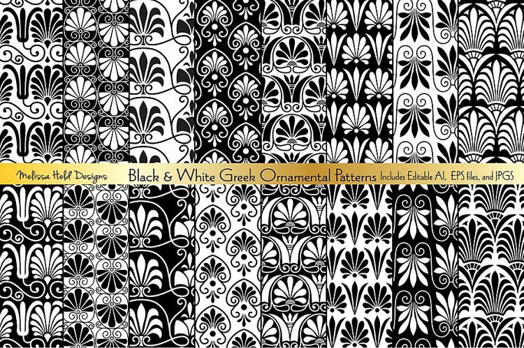 Seamless Greek Ornamental Patterns