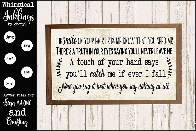 The Smile On Your Face SVG